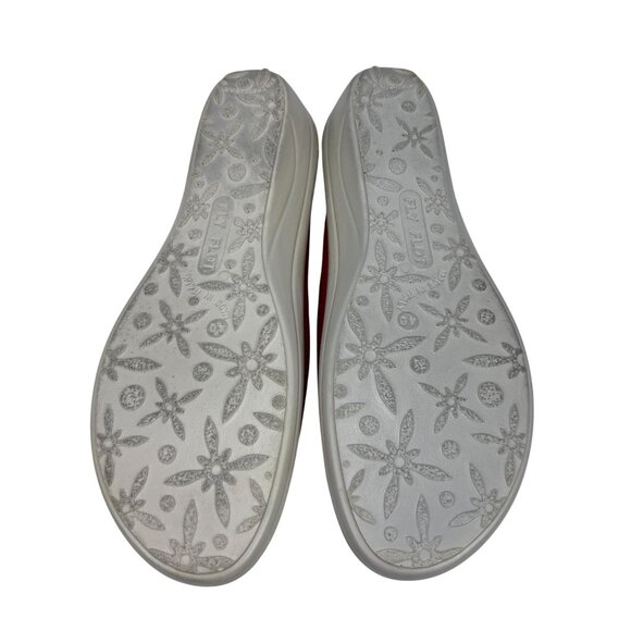 Womens Flex Flot Red Mesh Anti-Shock Slide Sandals Size 40 Made In Italy With Co - Picture 3 of 8